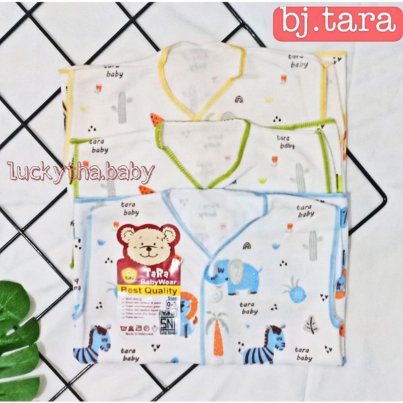 baju bayi TARA kutung full print/baju Tara kutung putih/perlengkapan bayi