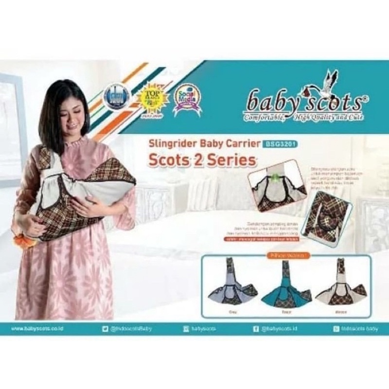 Gendongan Bayi - Slingrider Baby Carrier Baby Scots