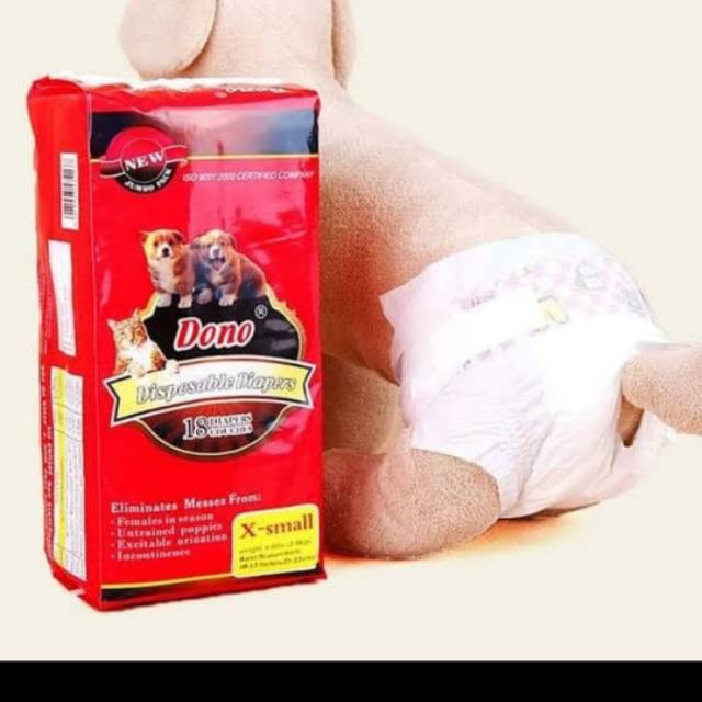 Popok anjing betina female dog diapers pampers. Alas pipis hewan anjing kucing