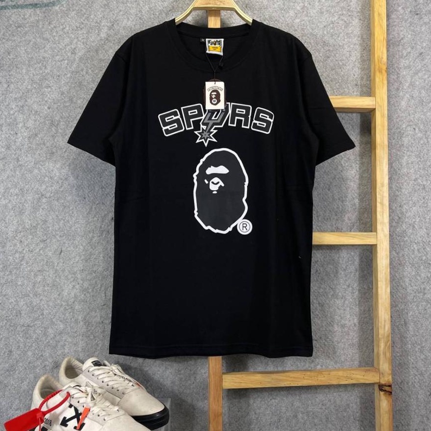 KAOS TSHIRT A BATHING AAPE BAPE SPURS BULLS CELTICS MIRROR FULLTAG