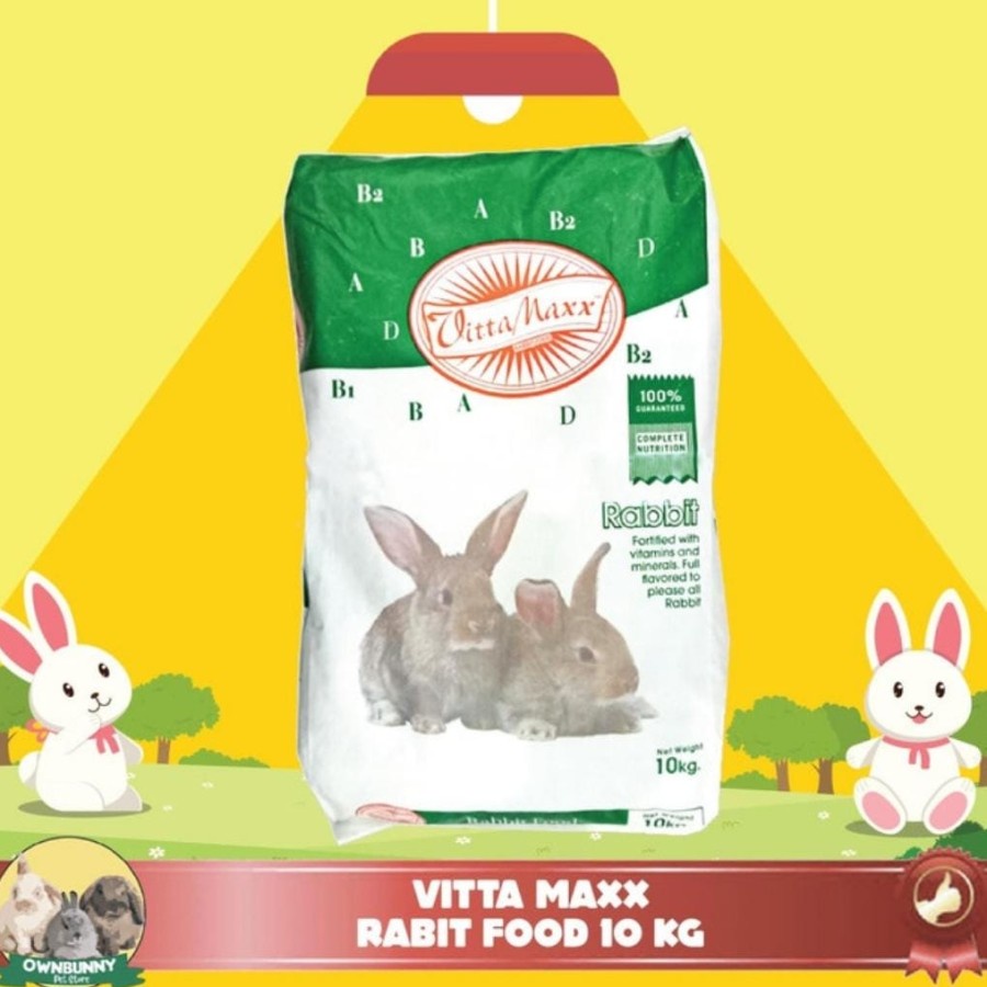 (EKSPEDISI) Vitamax Rabbit 10kg Makanan Kelinci Vitamax Rabbit Food