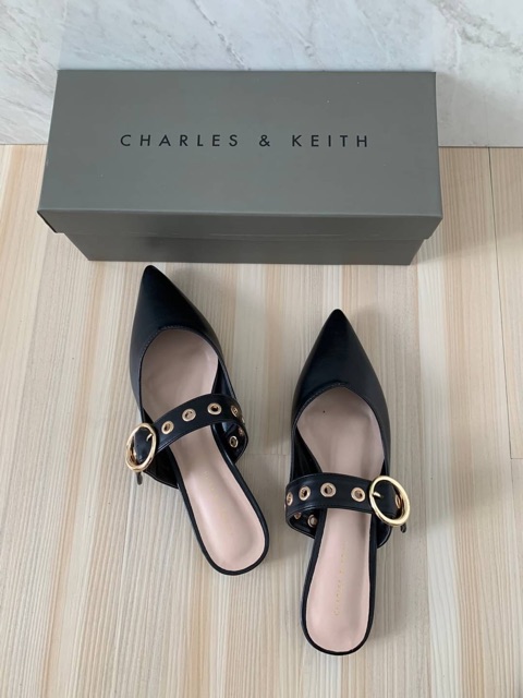[7.7 Boombastis Sale⚡] - SEPATU SHOES WANITA CKS330 EYELET EMBELLISHED MULES  PREMIUM IMPORT