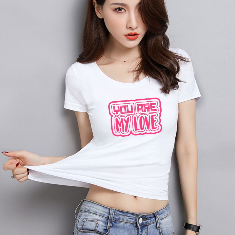 YOURSTYLE1119 - KAOS WANITA ONECK YOU ARE MY LOVE/ KAOS TERLARIS / KAOS ONECK/ VALENTINE