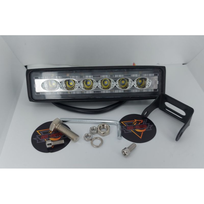 Lampu led tembak sorot mobil motor led cwl 18 wat 1 bar 12 vol