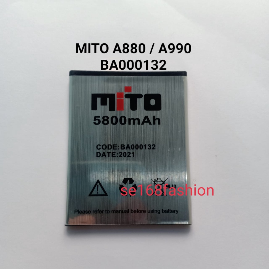 Baterai Mito A880 A990 BA000132 Batre Batere Battery