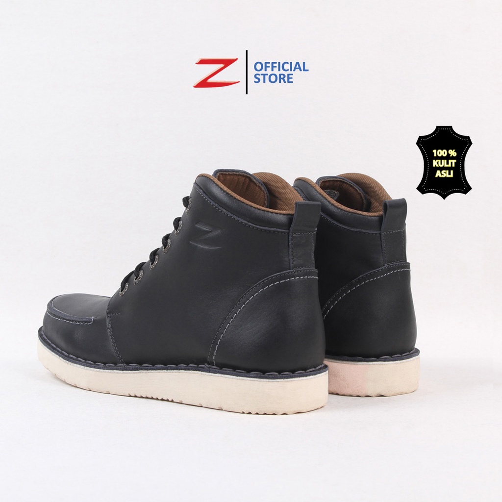 Zeintin - Sepatu Boots Pria Bahan Kulit Sapi Asli Berkualitas Sepatu Boots Karja Formal Sepatu Boots Touring Pria Bahan Kulit Original Zeintin LA