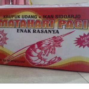 

Kerupuk Udang ikan Sidoarjo matahari pagi per dus 5kg
