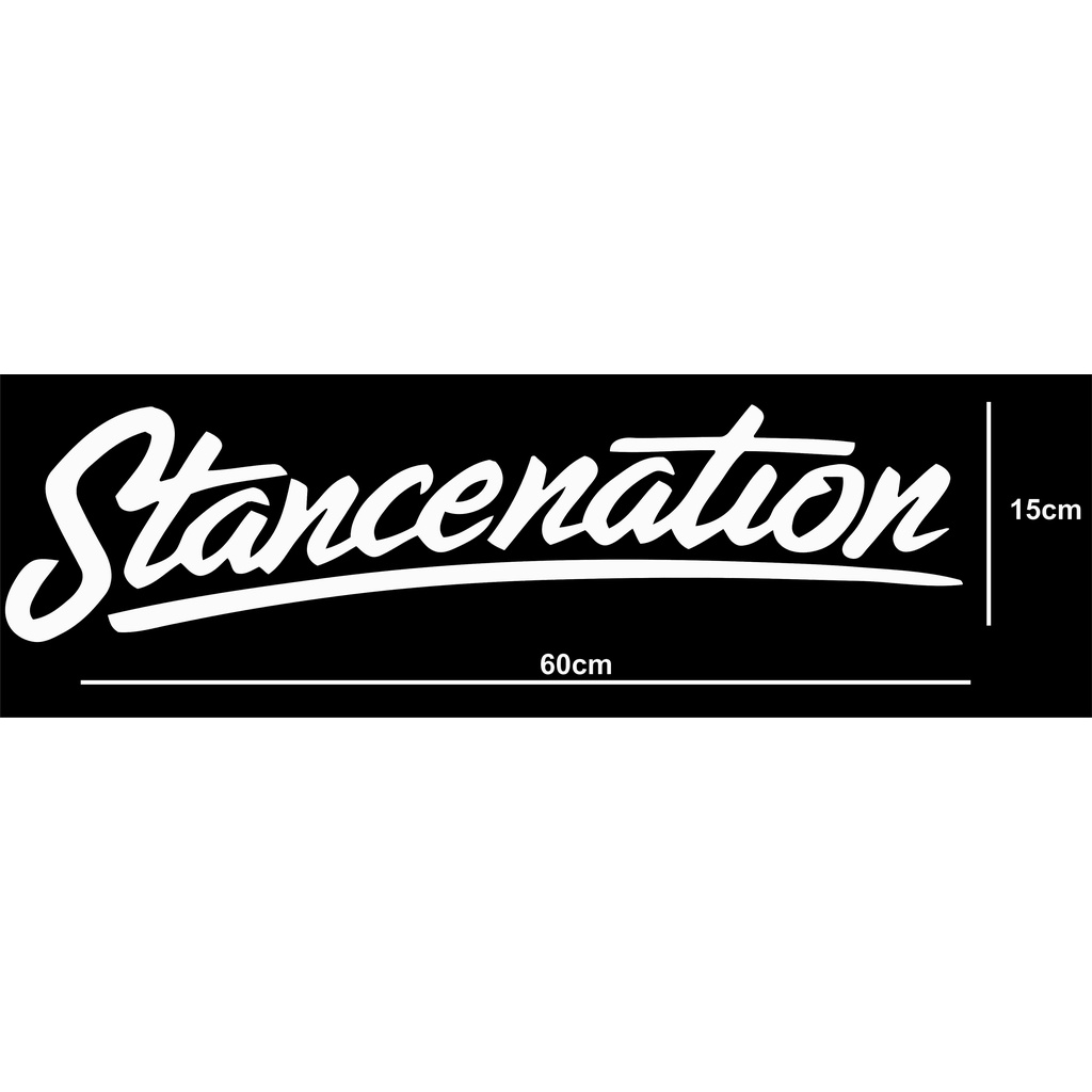 stiker cutting kaca depan mobil STANCENATION