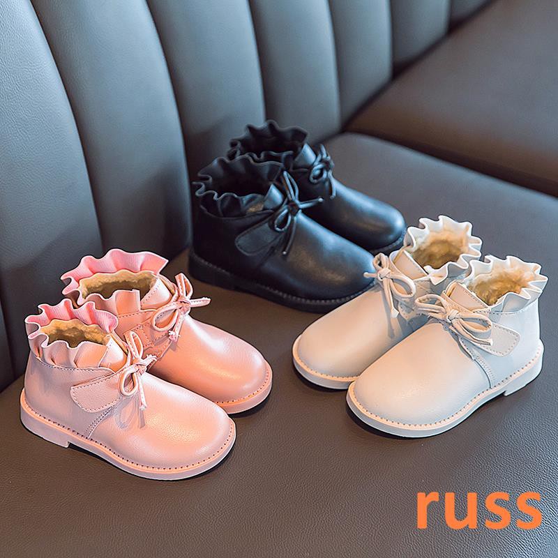 2021 musim dingin sepatu  bot kulit anak  anak  baru versi 