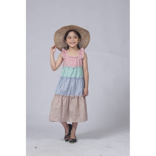 TokoMilkan - Dress Baju Anak perempuan GINELA Bahan Katun Umur 1 - 6 Tahun