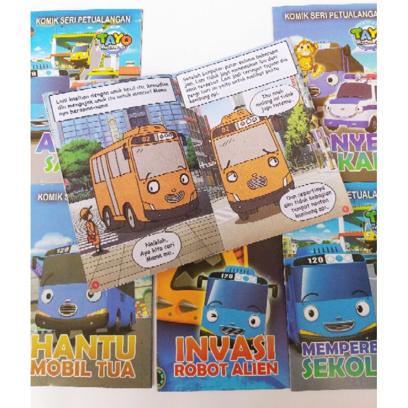 Komik Bus Toyo Mini 10 buku Judul Random Bacaan Anak Murah Edukatif