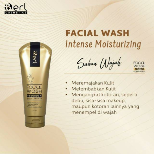 COD B ERL Facial Wash Facial Foam Intense Lightening Mousturizing Berlcosmetics Berl SABUN MUKA BERL