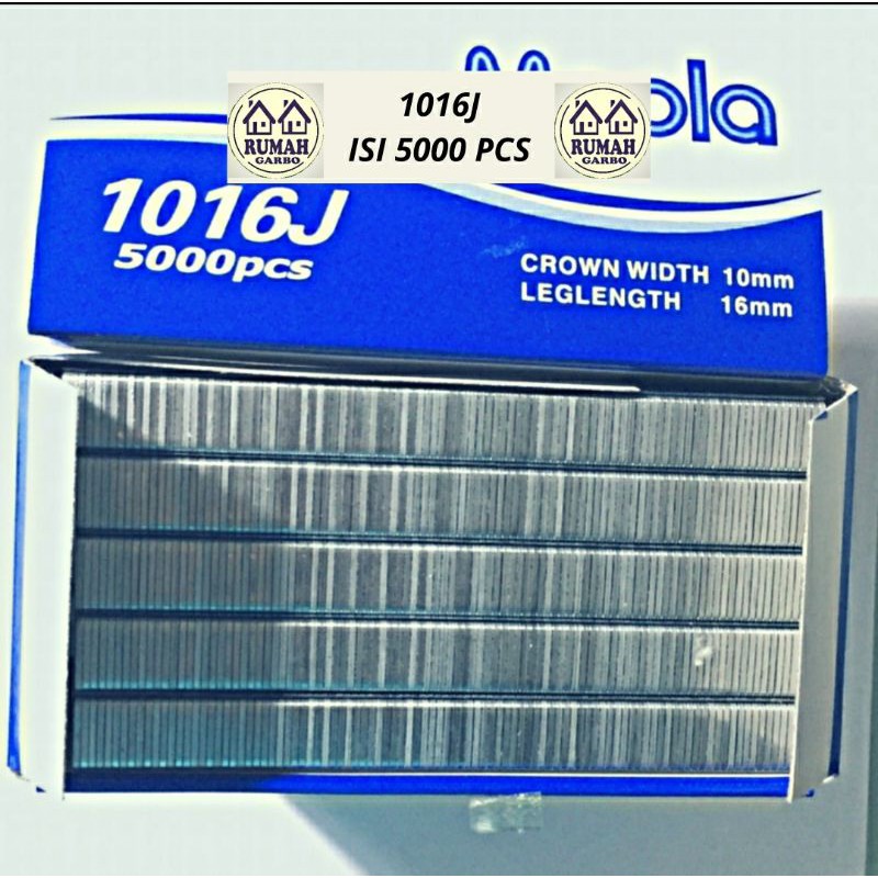 

16MM Isi Staples 1016J Paku Tembak Angin MEPLA / Isi Stapler Tembak Angin 1016 J