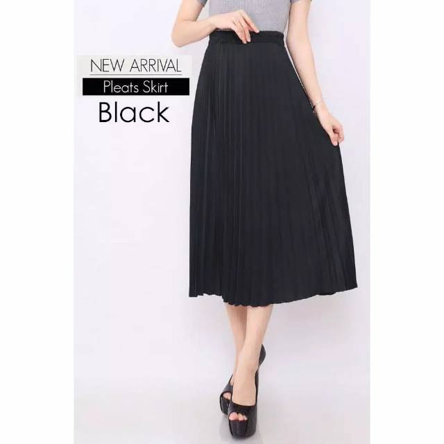 Rok Plisket - Rok Plisket 7/8 Bahan premium (Sebetis)