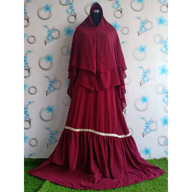 Gamis ceruty renda