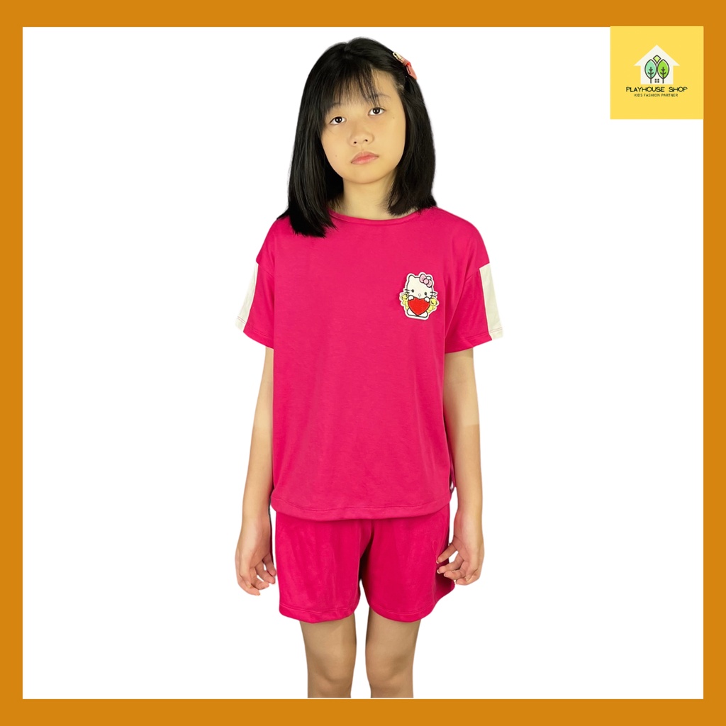 Baju Kaos Setelan Pendek Anak Perempuan Usia 5 Tahun - Remaja Tanggung