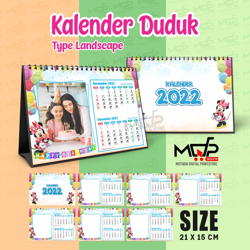 

KALENDER MEJA 2023 A5 CUSTOM LANDSCAPE KALENDER DUDUK FOTO / COMPANY MDPRINTSTORE