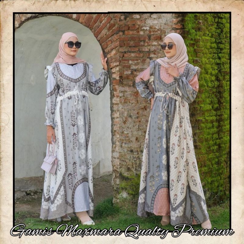 [COD]Gamis Maxmara Silk Dior/Gamis Busui Qualty Premium