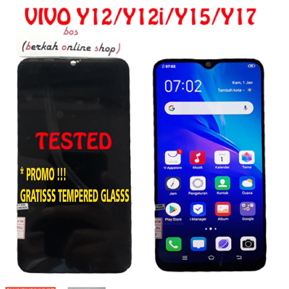 LCD  TS  VIVO Y12 / Y12i / Y15 / Y17 FULLSET TOUCHSCREEN UNIVERSAL