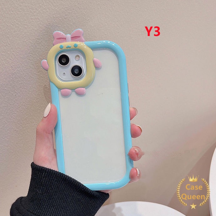 Soft Case TPU Motif Kartun Monster 3D Untuk Oppo A57 2022 A16 A16s A15s A9 A5 2020 A15 A55 A11 A35 A54 A31