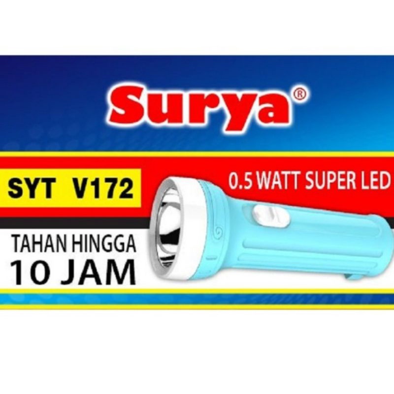 Lampu Senter Kecil LED SURYA SYT V172 Rechargeable - Bisa Charge