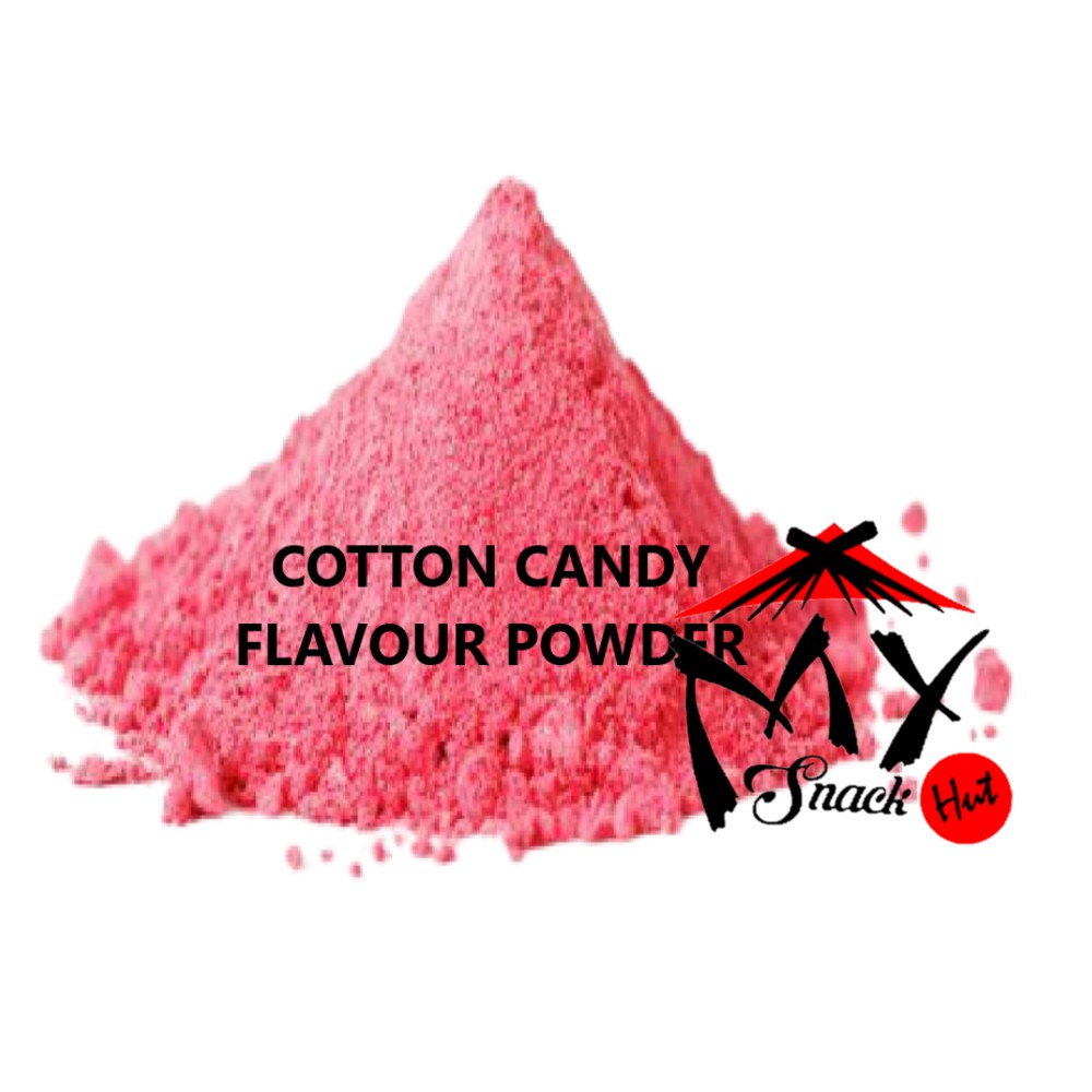 COTTON CANDY FLAVOUR POWDER 50GR - BUBUK PERISA BIANG PINK BUBBLE GUM PERMEN KAPAS PURE HALAL MUI