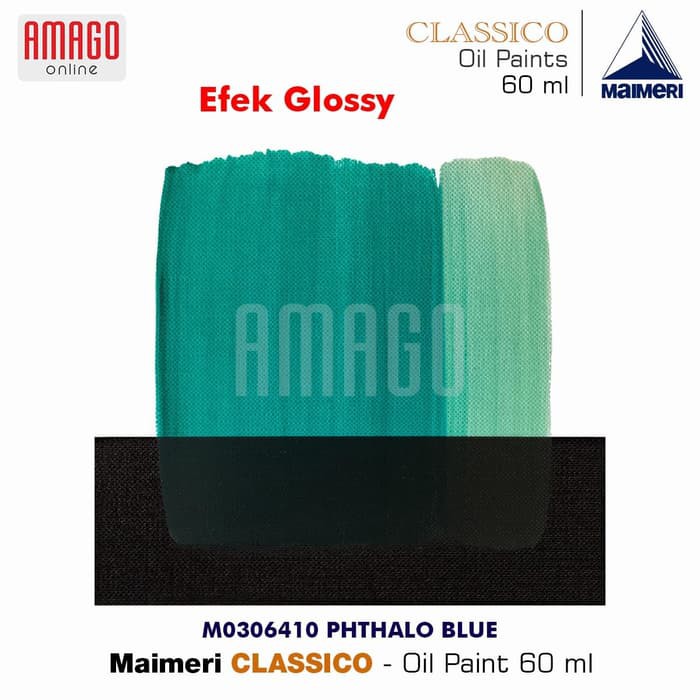 Cat Minyak Lukis MAIMERI Classico - Oil Paint - Phthalo Blue - 60ml - M0306410