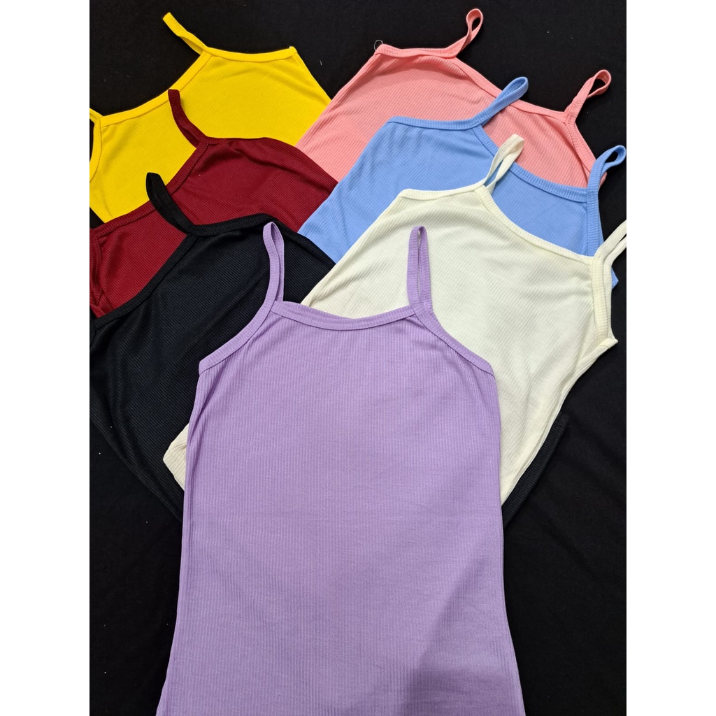 BEFAST - ZFF OOTD Tanktop YUMIRA / Tanktop Rib / Pakaian Tanktop Wanita / Atasan Wanita Sexy / Daleman Wanita Remaja / Tanktop Banyak Warna / Tanktop Tali Wanita Kekinian / Termurah / Terlaris