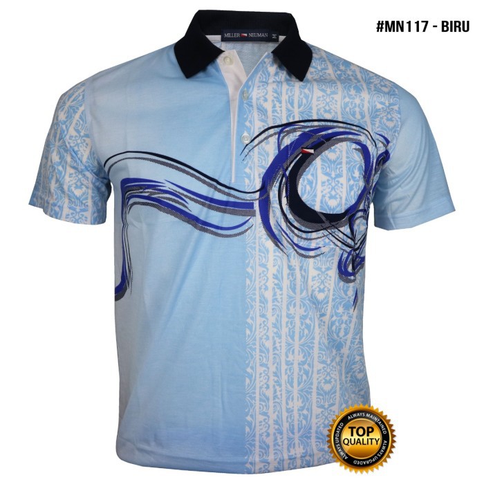 Kaos Kerah Pria Katun Bersaku Miller Neuman 117