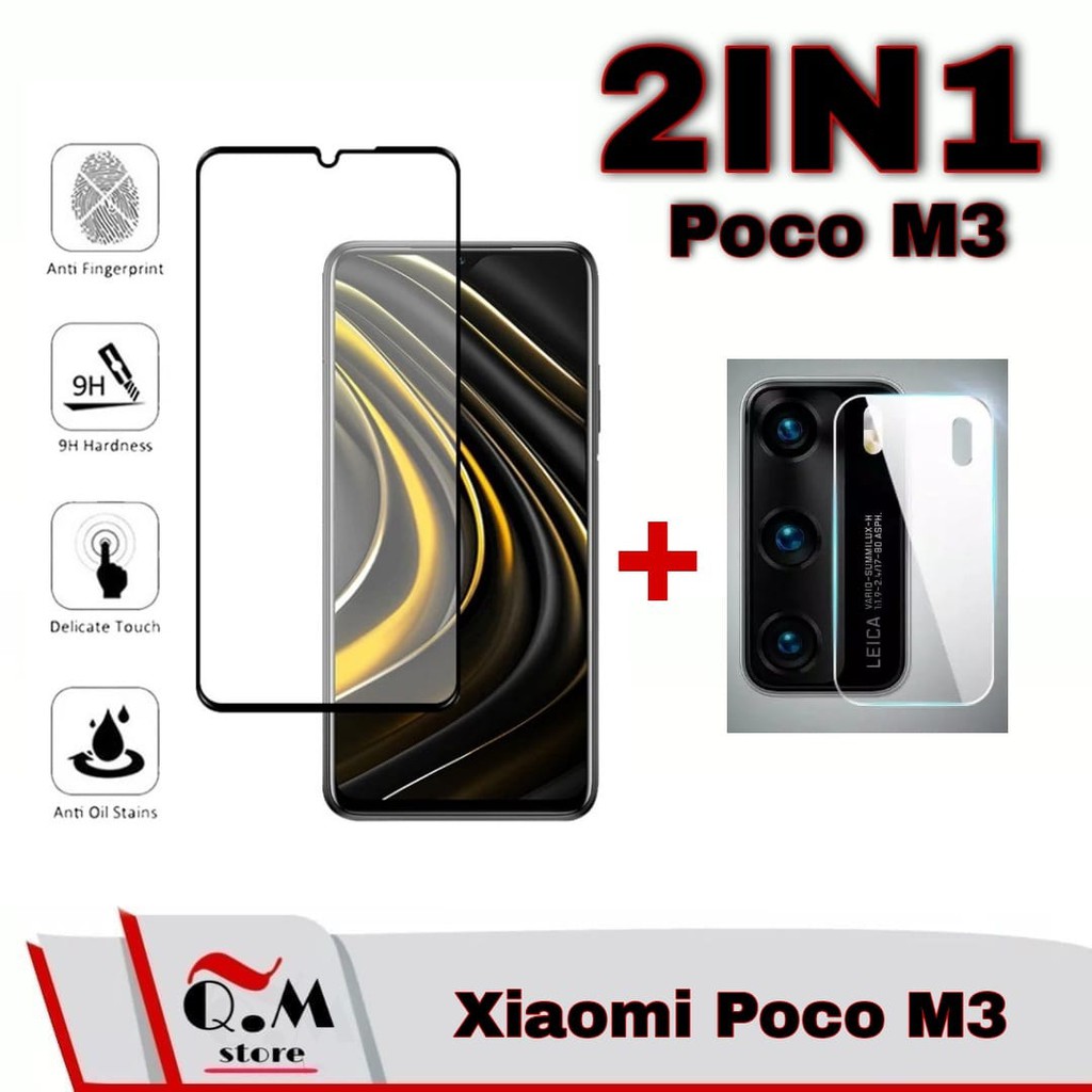 PROMO Tempered Glass Layar Xiaomi Poco X3 / Poco M3 / Poco F3 / X3 Pro / Poco X3 NFC Free Lensa Camera