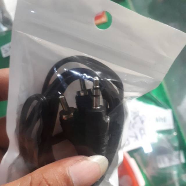 Kabel Audio 2in1 AUX (1 meter) Jack Audio 3.5mm