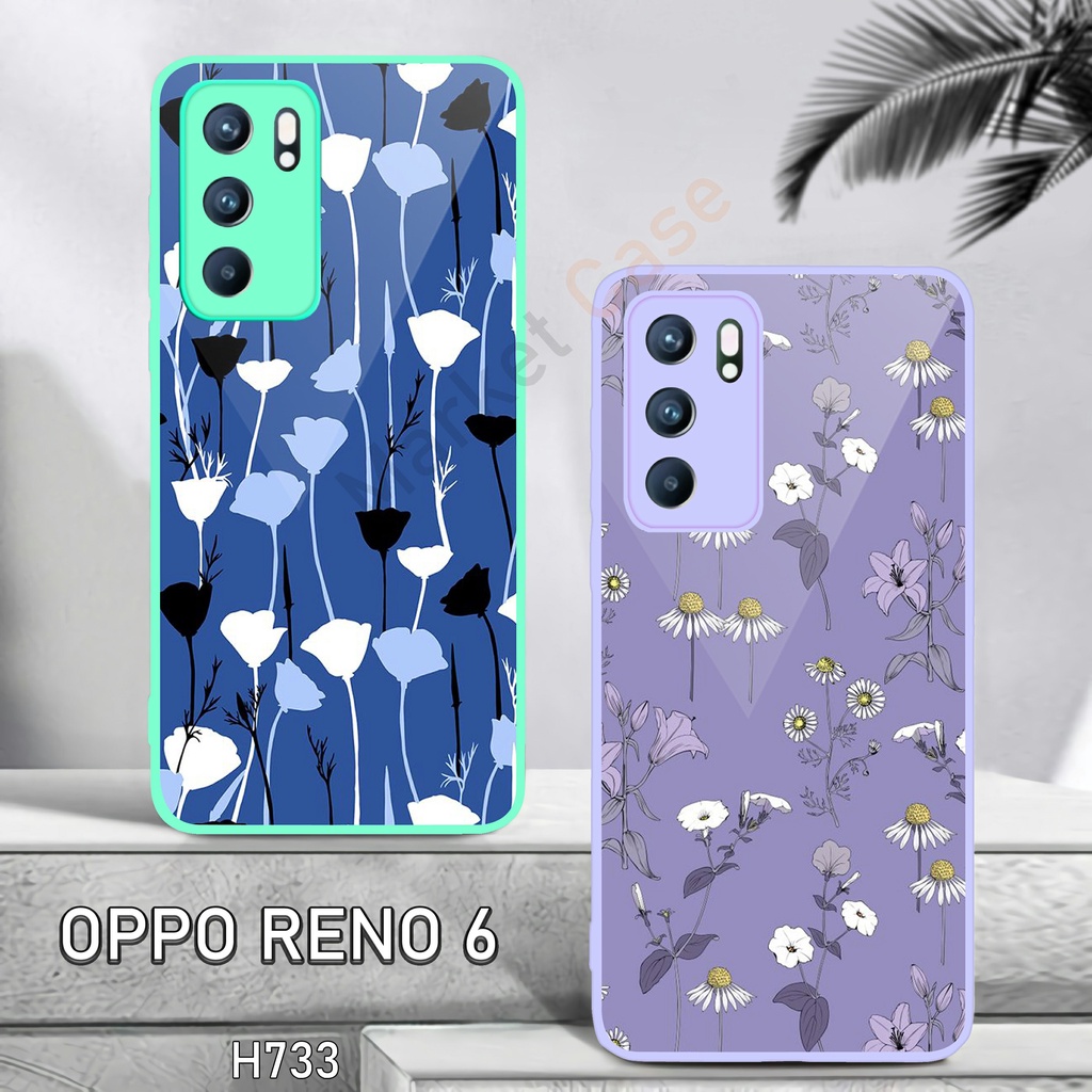 H733 SoftCase Kilau Lilac & Hijau Mint OPPO RENO 6 4GA15,A5S,A54,RENO 5F,RENO 5,A16,