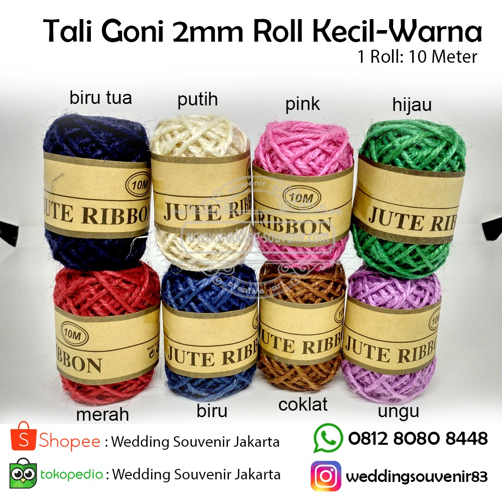  Tali Goni  2mm Roll Kecil Warna Shopee Indonesia