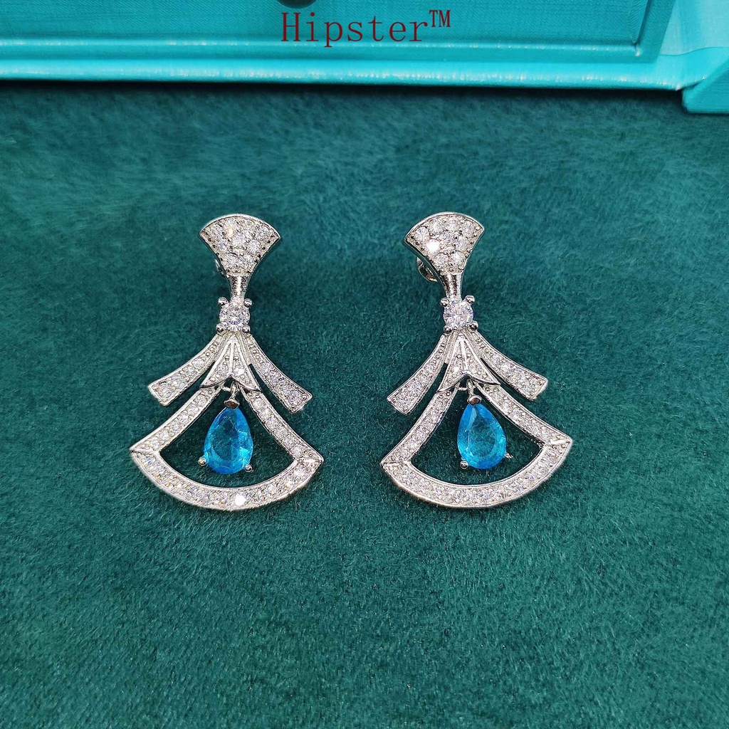 Women's High-Grade Necklace Set Topaz Earrings