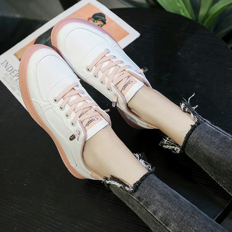 AGI0442 Sepatu Wanita Sneakers Fashion Import HBD Leather Ready Jakarta Bisa COD (NO BOX)