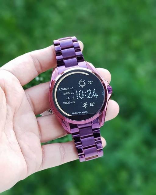 purple mk smart watch