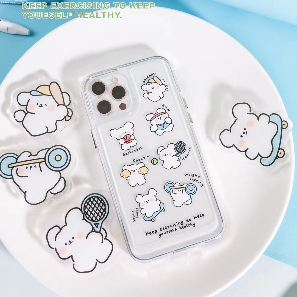 Case Pelindung Bahan Akrilik TPU Untuk iPhone 11 13pro 13prm 12 7Plus xs 8Plus XR 7 8 XR 11pro xs Max 12Pro Max