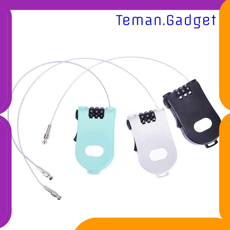 TG-IB772 F&amp;K GEMBOK KUNCI PENGAMAN SEPEDA NUMBER SECURITY LOCK 3 DIGIT NK-221