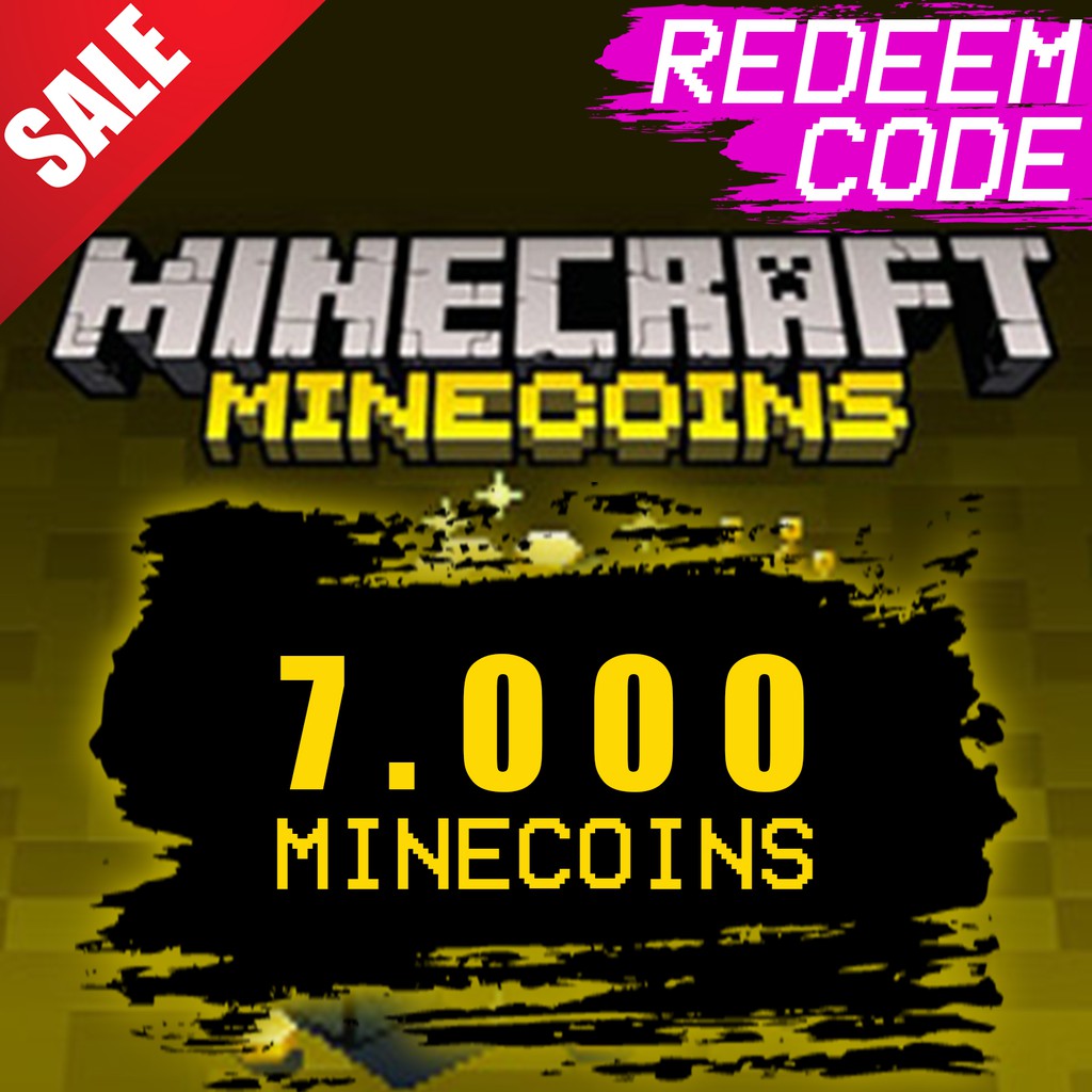 Minecraft Minecoins Pack 7000 Coins Gift Card Digital Code Minecraft Minecoins Redeem Code Shopee Indonesia