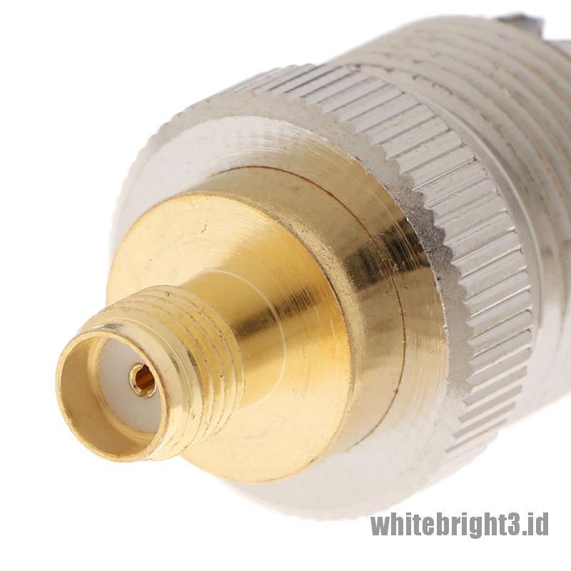 &lt; White3 &gt; 1Pc Adapter RF SL16-K / SMA-K Ke SO-239 PL259 Female Tipe M