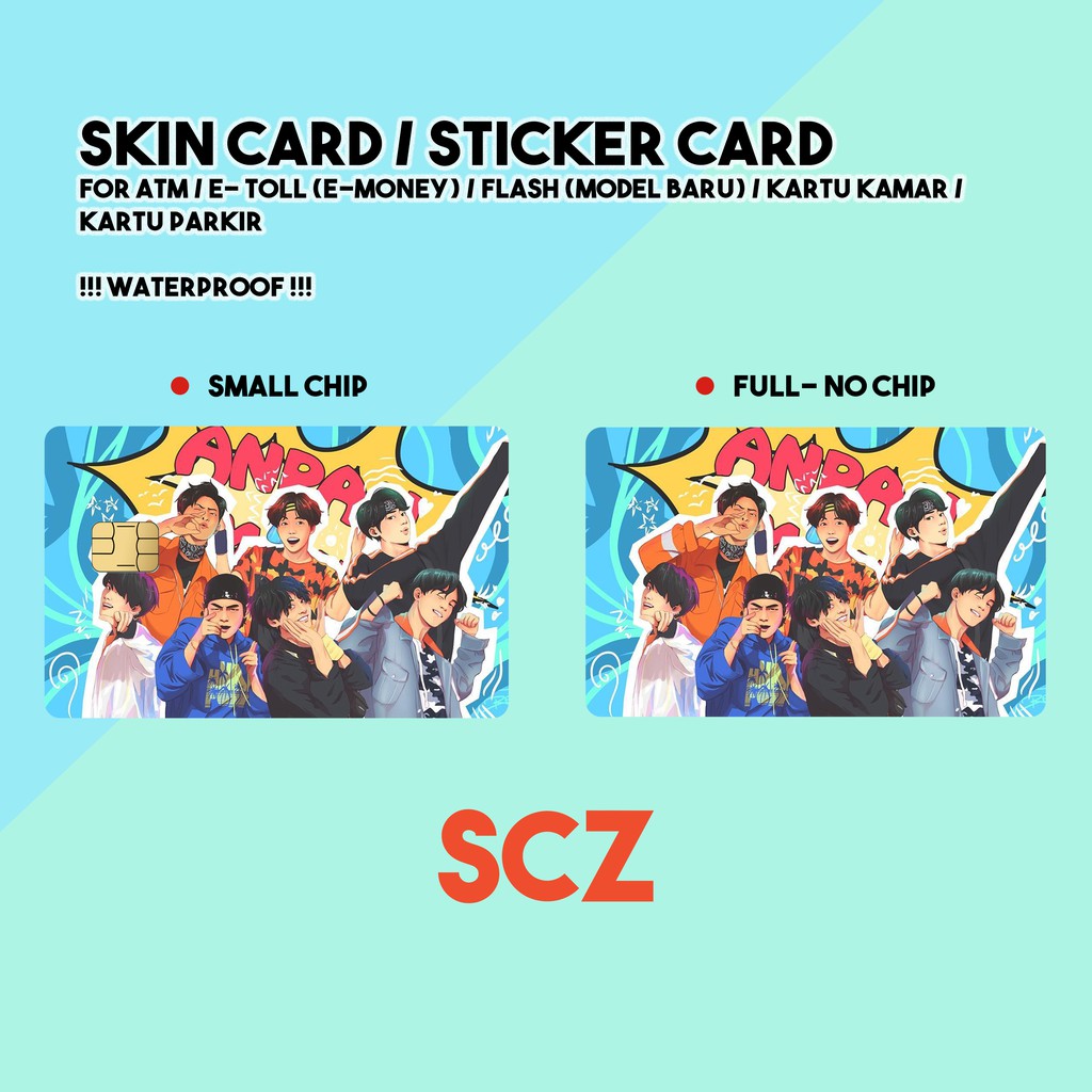 PREMIUM CUTE SKIN CARD ATM / FLASH / E-TOLL (E-MONEY) / STICKER CARD WATERPROOF