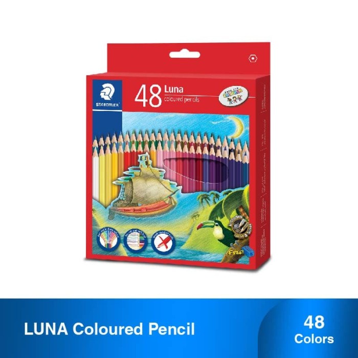 

WARNAPENSIL- STAEDTLER LUNA COLOURED PENCIL 136 C48TH -PENSIL WARNA