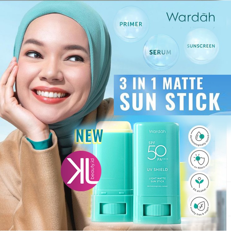 Wardah Stick UV Shield Light Matte Sunscreen SPF 50 PA++++ 22gr