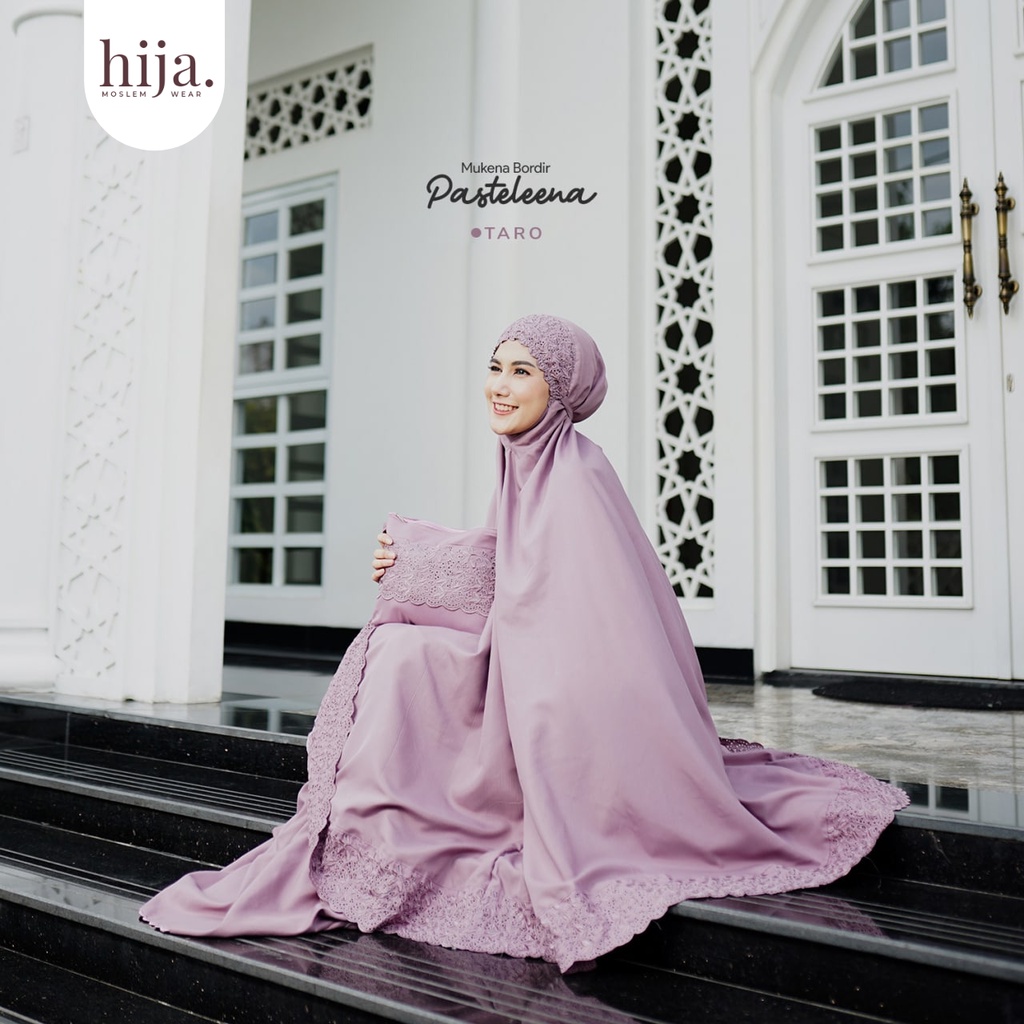 Mukenah Bordir Tasik Terbaru Mukenah Khadijah Pasteleena Katun Free Tas Mukena