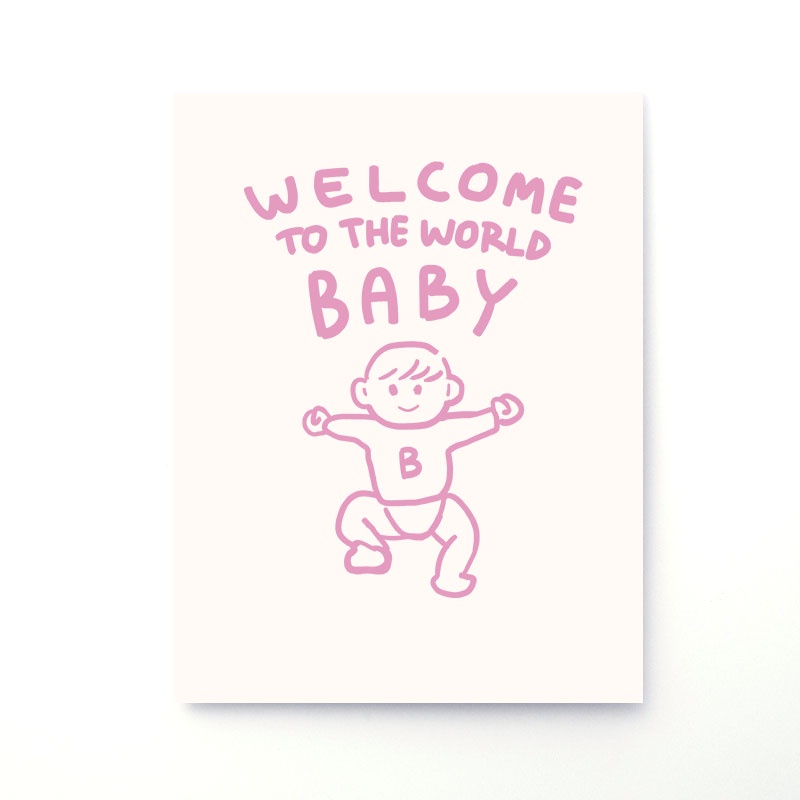 Welcome to the world baby | Greeting Card | Kartu ucapan
