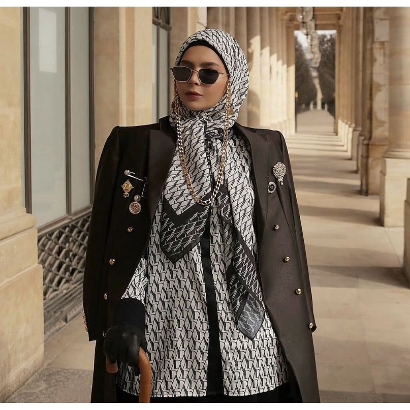 NEW D Signature Scarf by VIVI ZUBEDI #TheLuxuryJourneyVZxDssaaksss