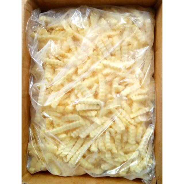 

KENTANG GORENG FRENCH FRIES IMPORT FROZEN CRINKLE CUT POLOS 2,5KG