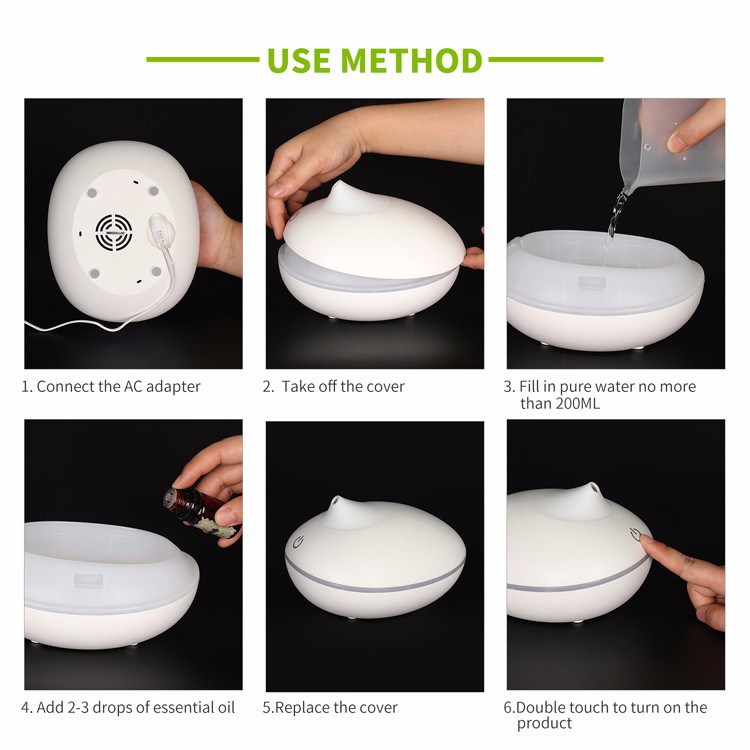 H09 - Humidifier WITH REMOTE VERSION - Essential Oil Aromatherapy Diffuser - 200ml