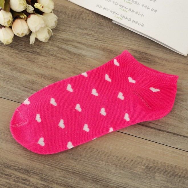 OVERFLOWS.ID ✿ Kaos Kaki Mata Kaki Ankle Sock Wanita Remaja Striped Love Cewe Korea Termurah