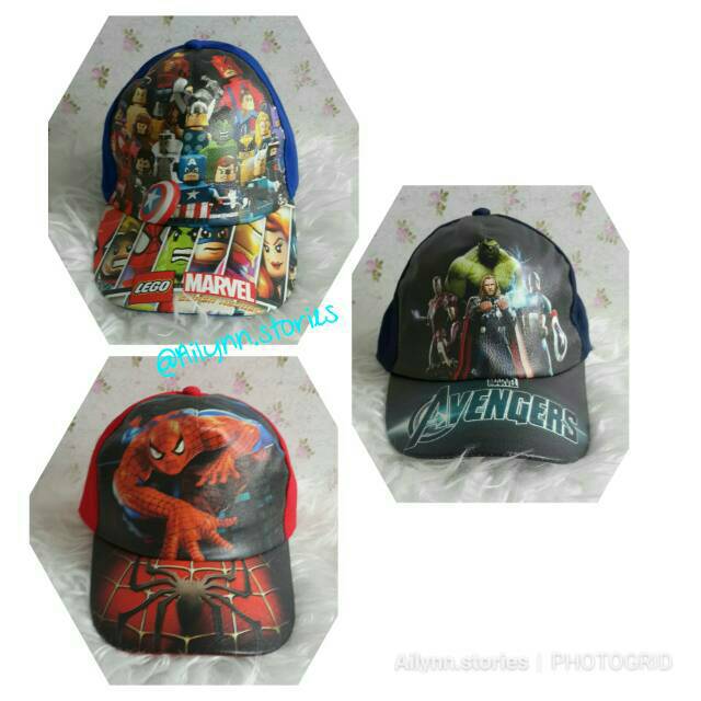 Topi Anak Cowok Spiderman Avengers Marvel